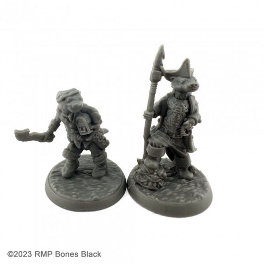 Otterfolk Mage & Familiar - Plastic Miniature