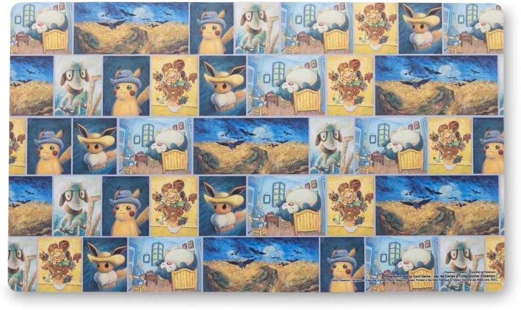 all pokemon van gogh cards Pokemon Center x Van Gogh Museum Playmat