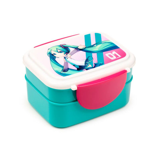 Hatsune Miku Clip Lock Bento Box With Cutlery