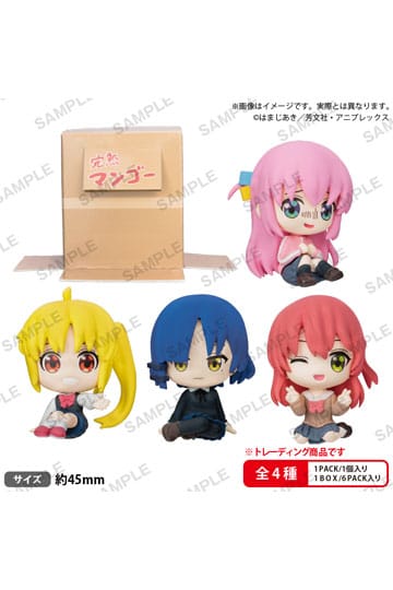 Bocchi the Rock! Can Hide In Cardboard! PVC Figures Kessoku Band Sitting Box Ver. 5cm