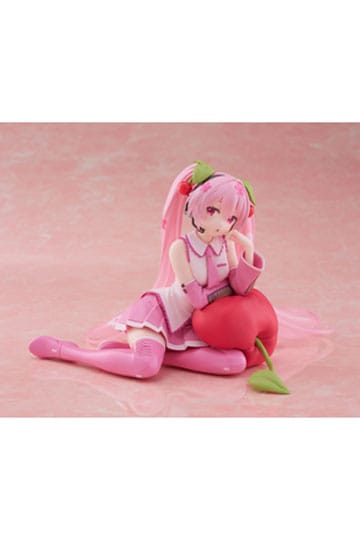 Hatsune Miku PVC Statue Desktop Cute Figure Sakura Miku Cherry Cushion Ver. 13cm