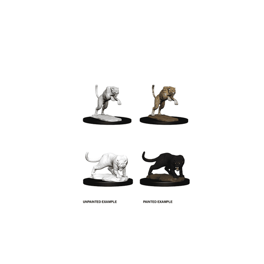 Panther & Leopard - Plastic Miniature