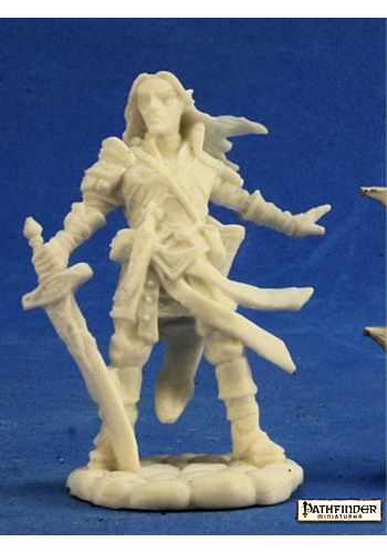 Arael, Half-Elf Cleric - Plastic Miniature