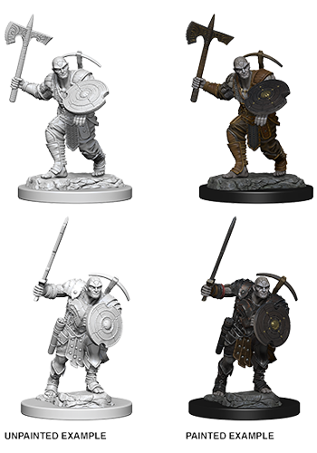 Earth Genasi Fighter - Plastic Miniature