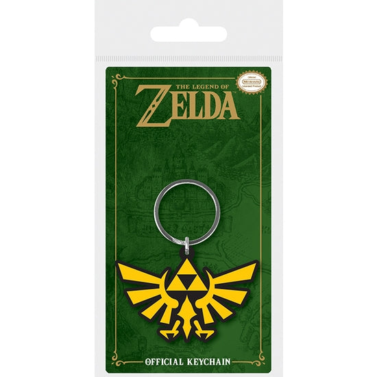 Legend Of Zelda Triforce Rubber Keychain