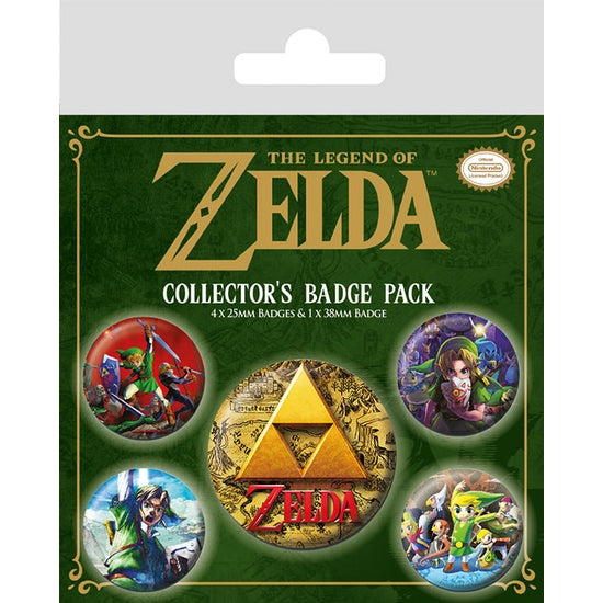 Legend Of Zelda Classic Badge Pack