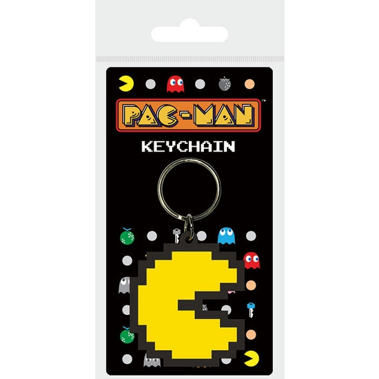 Pac-Man Rubber Keychain