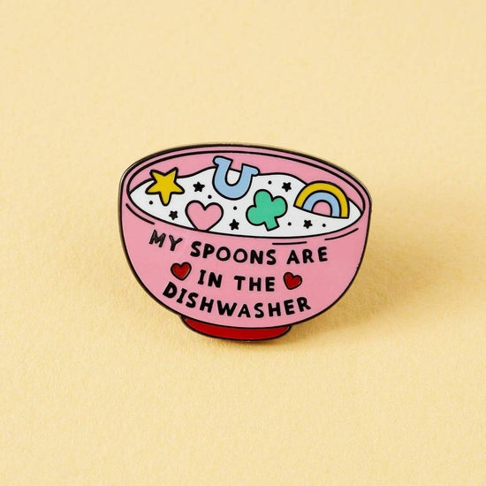 Spoons In The Dishwasher Enamel Pin