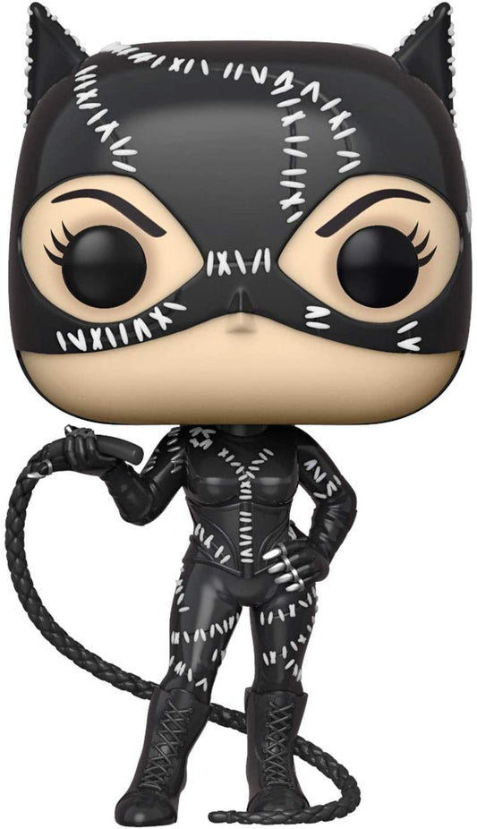 A stylised vinyl figure of Catwoman from the film Batman Returns.