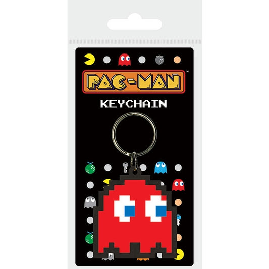 Pac-Man Blinky Rubber Keychain