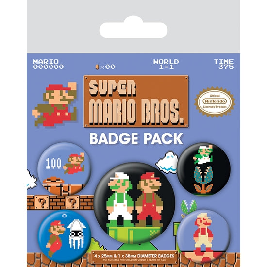 Super Mario Bros. Badge Pack