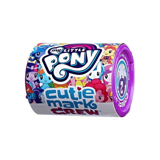 A short purple tube featuring a number of chibi style ponies and the My Little Pony logo.