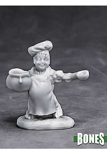 Halfling Cook (Chef) - Plastic Miniature