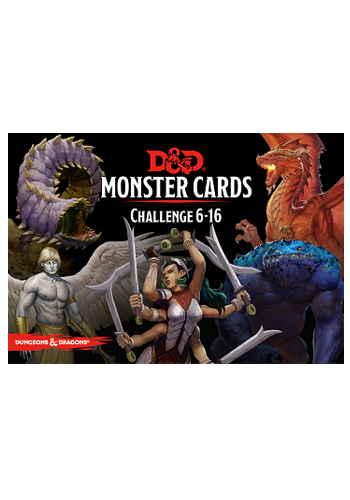 Spellbook Cards - Monster Cards Challenge 6-16 (D&D 5e)