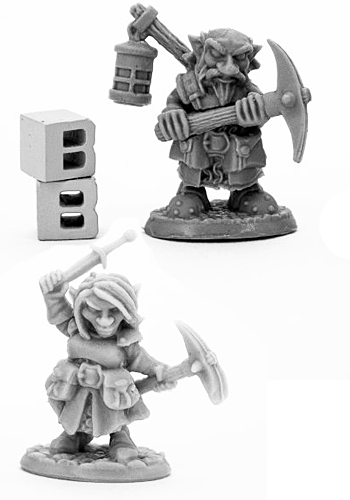 Deep Gnome Heroes - Plastic Miniatures