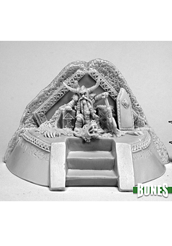 Dwarf King On Throne - Plastic Miniature