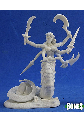 Avukavali, Snake Demon (Marilith) - Plastic Miniature