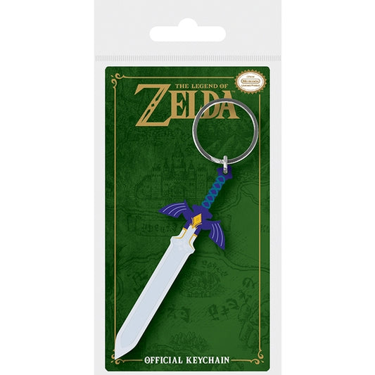 Legend Of Zelda Master Sword Rubber Keychain
