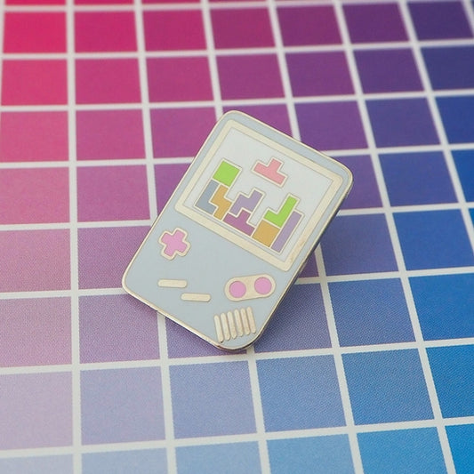 Pastel Gameboy Tetris Enamel Pin