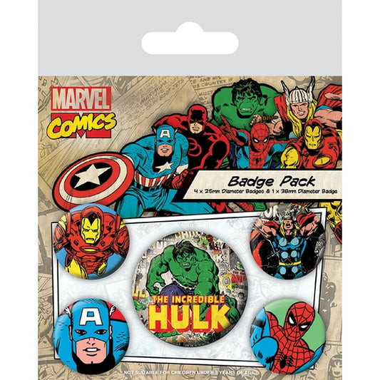 Marvel Comics Badge Pack